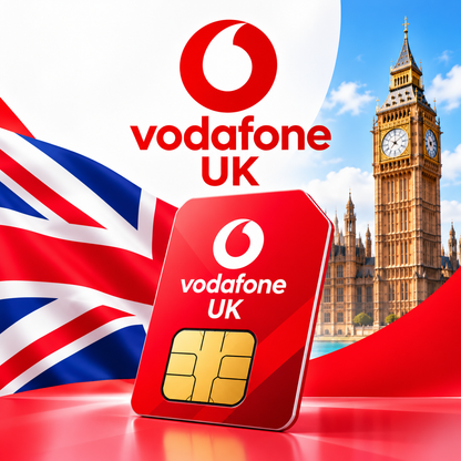 UK Vodafone eSIM with Private Phone Number – KYC Verified